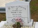 Phoebe C. HEIN,
mother,
died 15 Aug 1966 aged 62 years;
Alan S. HEIN,
son,
died 29 April 1998 aged 68 years;
Howard cemetery, City of Hervey Bay