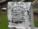 Rosina GEORGE,
mother,
died 11 Aug 1919;
William GEORGE,
father,
died 10 June 1922;
Howard cemetery, City of Hervey Bay