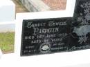 Ernest Sewell PIGGIN,
died 14 June 1958 aged 89 years;
Agnes PIGGIN,
died 7 Aug 1954 aged 62 years;
Howard cemetery, City of Hervey Bay