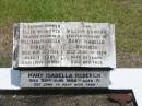 Ellen Winnifred,
daughter of William & Isabella RODERICK,
died 22 Nov 1912 aged 7 years;
William Edward,
husband of Mary Isabella RODERICK,
died 10 June 1934 aged 53 years;
Mary Isabella RODERICK,
died 25 June 1954 aged 71 years;
Howard cemetery, City of Hervey Bay