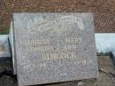 Charles Edmund SIMCOCK,
died 14-6-58;
Mary Ann SIMCOCK,
died 13-10-71;
Howard cemetery, City of Hervey Bay