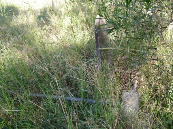 Emma NEIBLING, wife,  | died 8 April 1907 aged 22 years;  | Hoya/Boonah Baptist Cemetery, Boonah Shire  | 