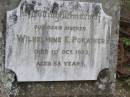 Wilhelmine E POKARIER
d: 1 Oct 1933, aged 58
Hoya Lutheran Cemetery, Boonah Shire