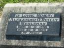 Alexander OReilly MERLEHAN,
born 13-10-1898 died 20-12-1985;
Kalbar General Cemetery, Boonah Shire
