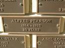 Alfred PEARSON,
1864 - 1893 aged 29 years;
Engelsburg Methodist Pioneer Cemetery, Kalbar, Boonah Shire