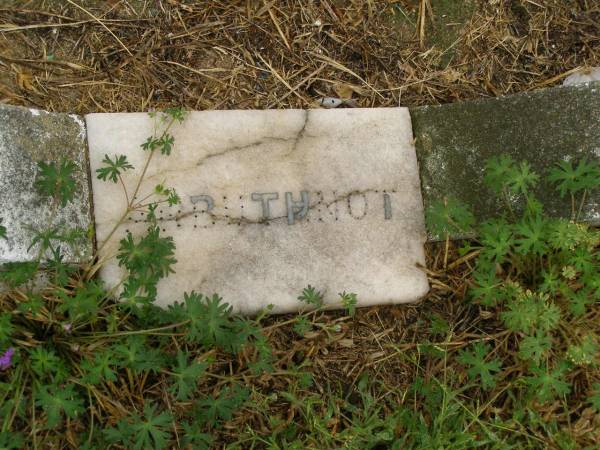 John ARBUTHNOT,  | died 13 Nov 1935 aged 72 years 4 months;  | Killarney cemetery, Warwick Shire  | 