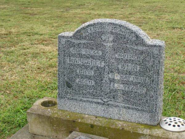 Margaret WEIR,  | mother,  | died 1 Nov 1948 aged 85 years;  | Killarney cemetery, Warwick Shire  | 