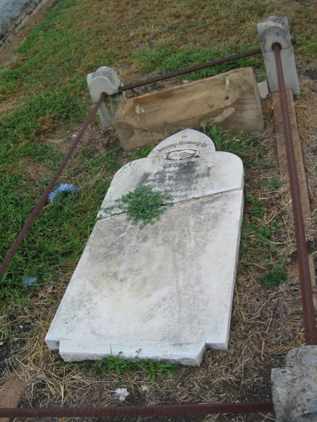 George,  | son of T. & M.E. BURGESS,  | died Jan 1915 aged 26 years;  | Killarney cemetery, Warwick Shire  | 