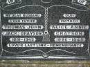 
Thomas John (Jack) GRAYSON,
husband father,
1881 - 1945;
Alice Annie GRAYSON,
mother,
1886 - 1945;
Killarney cemetery, Warwick Shire

