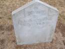 Ada Emily DAW
d: 9 Nov 1862
Kingscote historic cemetery - Reeves Point, Kangaroo Island, South Australia