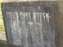 Evelyn Mary WRUCK,
died 15 Jan 1937;
Lawnton cemetery, Pine Rivers Shire