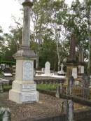 Margaret Amelia WYLLIE,
wife mother,
died 18 June 1921 aged 62 years;
Alexander Jackson WYLLIE,
father,
died 4 May 1934 aged 79 years;
Alice,
daughter,
died 30 Dec 1944;
Muriel,
daughter,
died 21 May 1971;
Norman WYLLIE,
died 15 March 1976,
cremated 17 March 1976;
Lawnton cemetery, Pine Rivers Shire