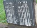 Margaret MEADLEY,
mother,
died 17 April 1944 aged 63 years;
Charles MEADLEY,
father,
died 28 April 1950 aged 70 years;
Lawnton cemetery, Pine Rivers Shire