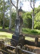 George BUCKBY,
died 21 Jan 1886 aged 56 years;
Eliza,
wife,
died 15 Jan 1927 aged 80 years;
Charles,
son,
died 11 Sept 1907 aged 35 years;
Lawnton cemetery, Pine Rivers Shire