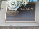 Jock MACPHERSON
(Lorne Laxton),
died 30 May 2002 aged 73 years;
Lawnton cemetery, Pine Rivers Shire