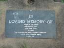 Marie BERAN,
died 23 April 1989 aged 89 years;
Lawnton cemetery, Pine Rivers Shire