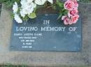 Barry Joseph CLUNE,
died 8 Jan 1990 aged 51 years;
Lawnton cemetery, Pine Rivers Shire