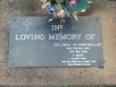 Belinda Jo-Ann MULLER,
died 11 Nov 1989 aged 9 weeks;
Lawnton cemetery, Pine Rivers Shire