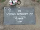 Mavis D. HAZELTON,
died 23 OCt 1991 aged 62 years;
Lawnton cemetery, Pine Rivers Shire