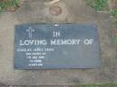 Douglas James CRAIG,
died 7 July 1990 aged 70 years;
Lawnton cemetery, Pine Rivers Shire