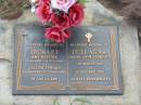 Amy Heather THORLEY,
10-4-1991 - 11-05-1991;
Callum Edward THORLEY,
02-06-1992 - 25-06-1992;
Sarah Ann FULLAGAR,
26 March 1910 - 6 October 2001;
Lawnton cemetery, Pine Rivers Shire
