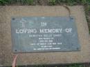 Dorothy Belle SMIDT,
born 22 May 1929,
died 14 Dec 1986;
Lawnton cemetery, Pine Rivers Shire