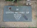 Waszl KRASOWEZ,
died 11 Oct 1975 aged 59 years;
Lawnton cemetery, Pine Rivers Shire