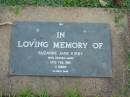 Suzanne Jane KIRBY,
died 26 Feb 1986 aged 11 hours;
Lawnton cemetery, Pine Rivers Shire