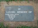 Travers Searle AUSTEN,
died 10 April 1981 aged 65 years;
Lawnton cemetery, Pine Rivers Shire