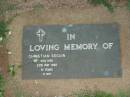 Christian SEGUIN,
died 23 May 1985 aged 61 years;
Lawnton cemetery, Pine Rivers Shire
