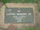 Lester T.G. PERREN,
died 3 Feb 1985 aged 52 years;
Lawnton cemetery, Pine Rivers Shire