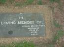 Vernon Nelson ROWE,
died 10 Aug 1979 aged 62 years;
Lawnton cemetery, Pine Rivers Shire