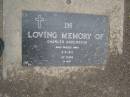 Charles ANDERSSON,
died 3-9-192 aged 62 years;
Lower Coomera cemetery, Gold Coast
