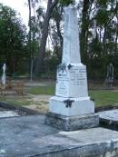 John DONALD,
died 29 July 1920 aged 62 years;
Theresa,
wife,
died 12 July 1926 aged 60 years;
daughters;
Lilian DONALD,
3 May 1902 - 3 Dec 1977;
Daisy OXENFORD,
9 Sept 1899 - 15 May 1983;
Lower Coomera cemetery, Gold Coast