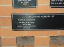 Nicole LAMMING,
5-3-1943 - 4-7-2001,
wife of John,
mother of Brigitte & Wesley;
Lower Coomera cemetery, Gold Coast