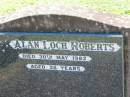 
Alan Loch ROBERTS
30 May 1982, aged 58
Lowood General Cemetery

