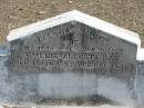 Emelie Augusta DAU, died 1 Jan 1953 aged 61 years, wife mother;
Lowood Trinity Lutheran Cemetery (St Marks Section), Esk Shire