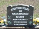 Adolf Julius MANZ, died 25 Dec 1984 aged 80 years;
Lowood Trinity Lutheran Cemetery (St Marks Section), Esk Shire