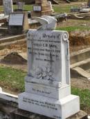 Thomas C.R. SMITH, husband father,
died 11 March 1928 aged 66 years 5 months;
Marian, wife,
died 26 Feb 1932 aged 70 years;
Ma Ma Creek Anglican Cemetery, Gatton shire