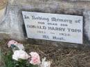 Donald Harry TOPP, son,
1921 - 1935;
Ma Ma Creek Anglican Cemetery, Gatton shire