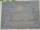 E.G. HUMPHREY,
died 2 June 1990 aged 66,
husband of Marjorie;
Maclean cemetery, Beaudesert Shire