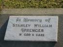 Stanley William SPRENGER;
Marburg Anglican Cemetery, Ipswich