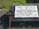 Harold SCHUMANN,
died 20 Jan 1976 aged 60 years;
Marburg Lutheran Cemetery, Ipswich