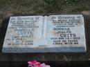 Isabella CUTTS, nee AULD,
mother mother-in-law grandmother great-grandmother,
26-6-1915 - 12-71997;
Norman Joseph CUTTS,
husband father father-in-law grandfather,
died 14 Nov 1979 aged 66 years;
Marburg Lutheran Cemetery, Ipswich