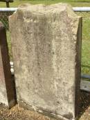 
George FURBER,
murdered Tinana Creek 3 Dec 1855 aged 45 years;
Joseph Thomas WILMSHURST,
son-in-law of George FURBER,
murdered Tinana Creek 3 Dec 1855 aged 28 years;
Mrs W. FURBER,
died 21 Aug 1850 aged 63 years,
leaving husband & family;
murdered Tinana Creek 3 Dec 1855 aged 45 years;
Pioneer Cemetery, Maryborough
