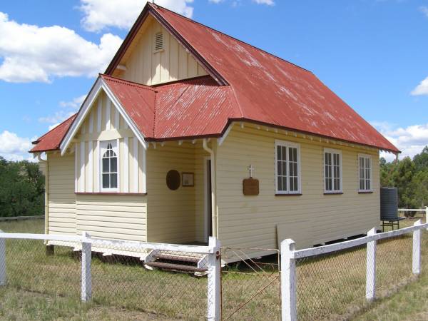 St Alban's church,  | Maryvale Homestead (St Alban's) cemetery, Warwick Shire  |   | 