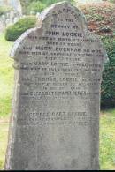 
John LOCKIE
d: Minto 19 Jan 1838 aged 37

wife
Mary BUCKHAM
d: Broomilees, 8 Dec 1876 aged 63

their daughter
Mary LOCKIE
d: Lilliesleaf, 24 Jul 1857 aged 27

their son
Thomas LOCKIE
d: Midlem, 3 May 1913 aged 81

his wife
Elizabeth Mabel OLIVER
d: Timpendean, Jedburg
    13 Apr 1919 aged 79

George Hart LOCKIE
d: Broomilees 13 Jan 1877 aged 2 Y 4 mo

Melrose cemetery, Roxburgshire, Scotland


