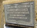 William LOBWEIN,
died 8 July 1969 aged 76 years;
Meringandan cemetery, Rosalie Shire