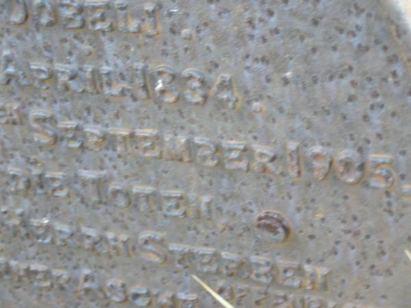 Eliesabeth DOBELI,  | born 13 Apr 1934  | died 18 Sept 19035;  | Milbong St Luke's Lutheran cemetery, Boonah Shire  | 