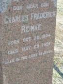 Charles Frederick REINKE
b: 23 Oct 1904, d: 23 May 1929
Minden Zion Lutheran Church Cemetery